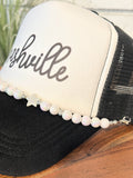 Nashville Foam Trucker Cap + Jewelry Charm | Black