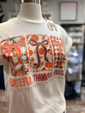 Grateful Thankful Blessed Bow Tee | Natural
