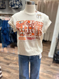 Grateful Thankful Blessed Bow Tee | Natural
