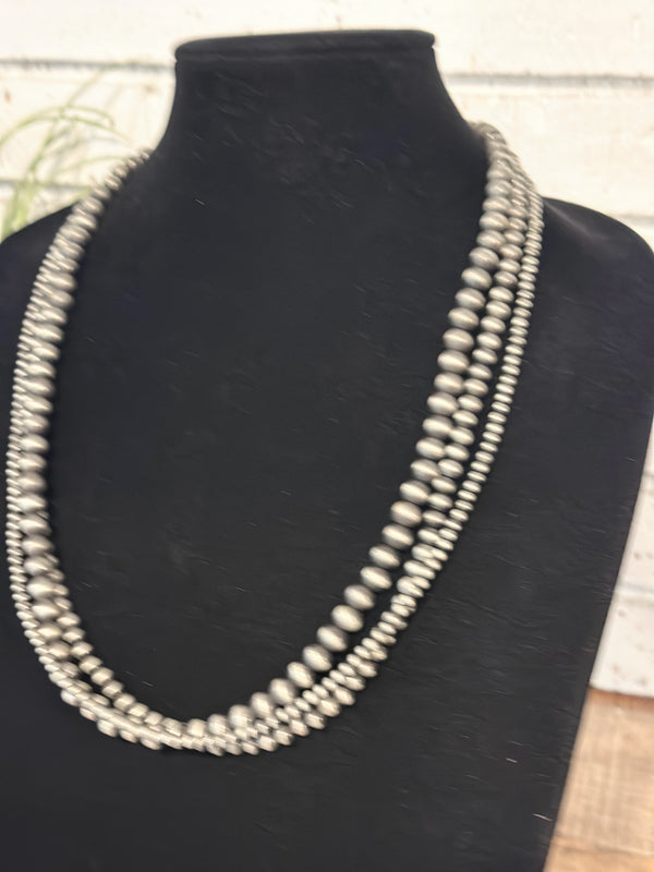 Western Layered Necklace | Silver