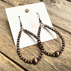 Western Teardrop Earrings | Copper