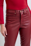 Judy Blue Faux Leather Pants | Burgundy