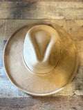 Vegan Suede Pencil Brim Rancher Hat | Tan