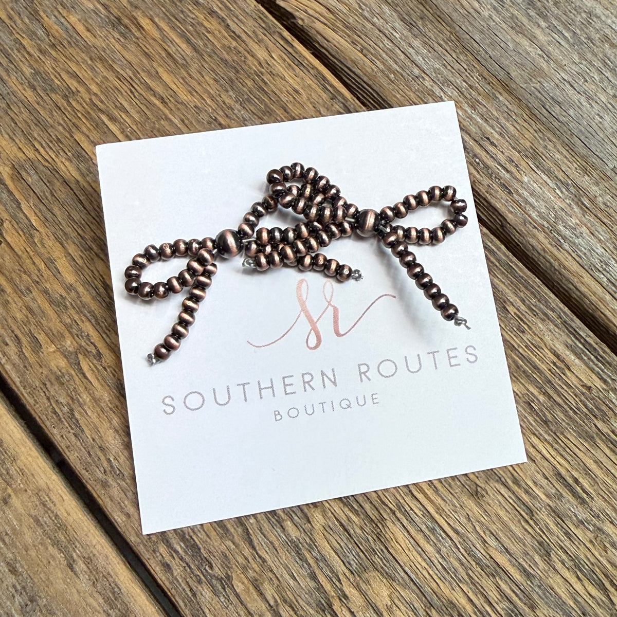Western Bow Stud Earrings | Bronze
