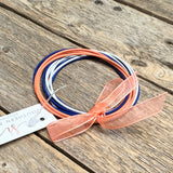 Guitar String Stretch Bracelet Set | Blue+Orange+White