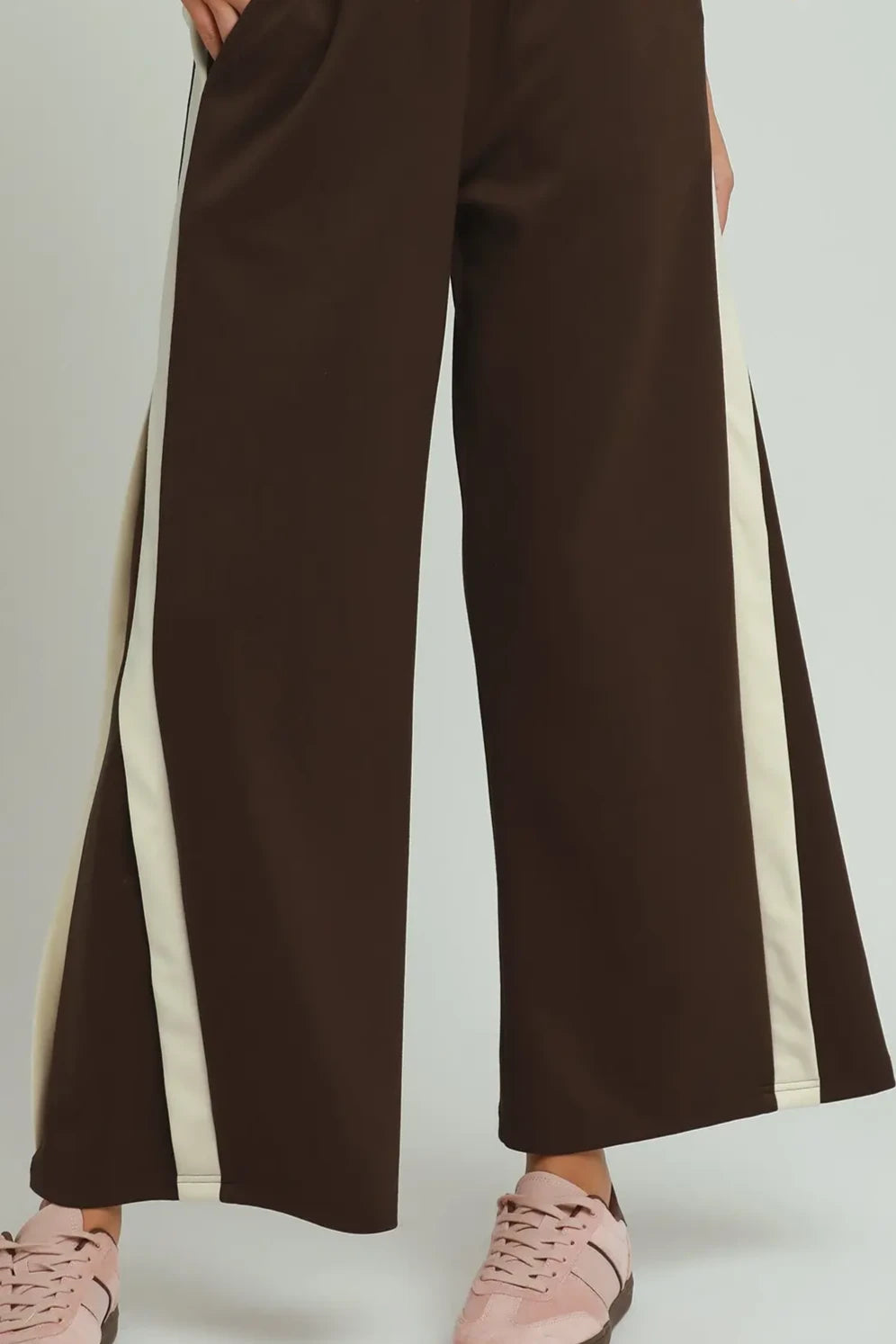 LuxeKnit Colorblock 2 Piece Set | Coco Brown