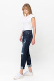 Judy Blue Double Cuff Boyfriend Jeans | Mid Rise