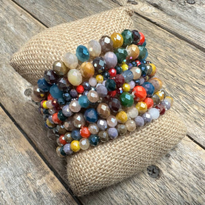 Beaded Stretch Bracelet Set | Multi