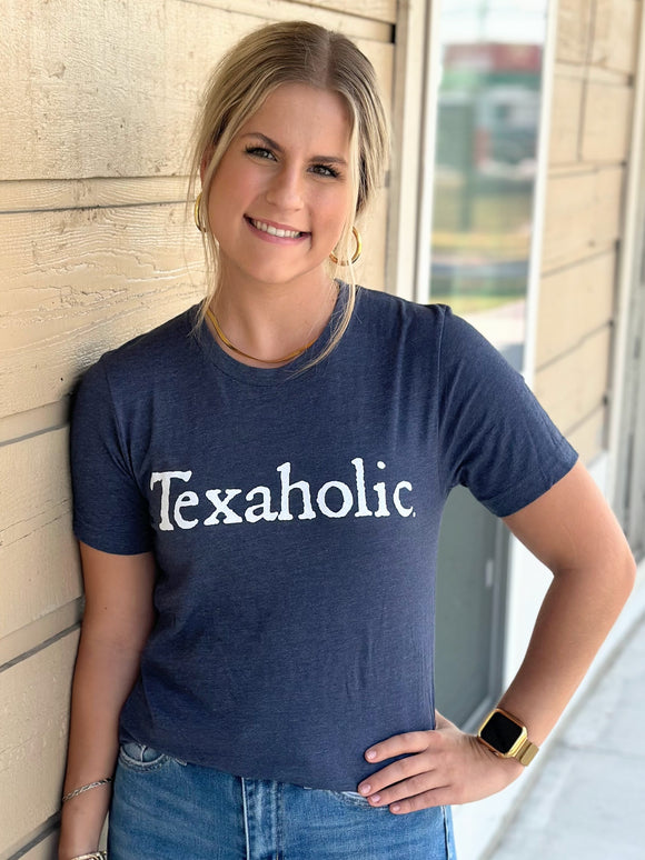 Texaholic Tee | Heather Navy