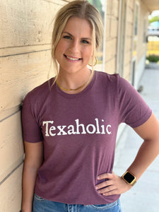 Texaholic Tee | Heather Maroon