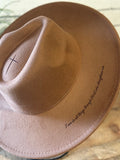 I Can Do All Things Cross Burnt On Hat | Tan