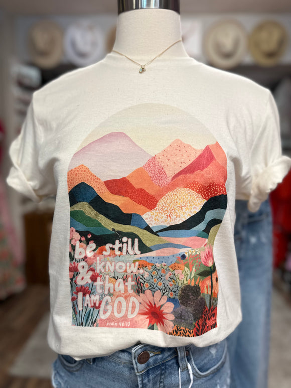 Be Still & Know Tee | Natural