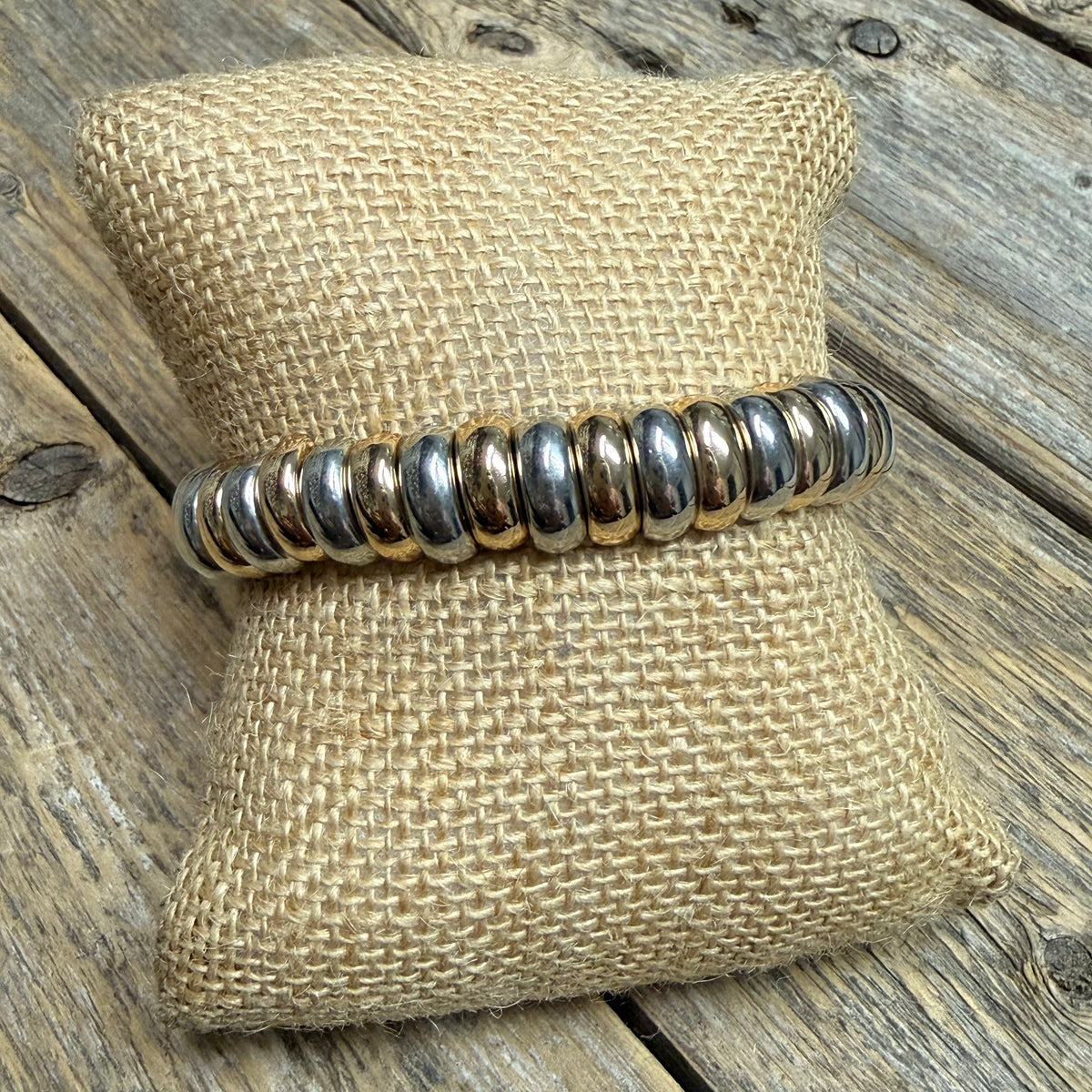 Metal Stretch Bracelet | Gold/Silver