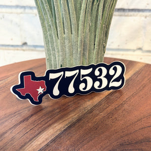 Crosby Zip Code 77532 | Sticker