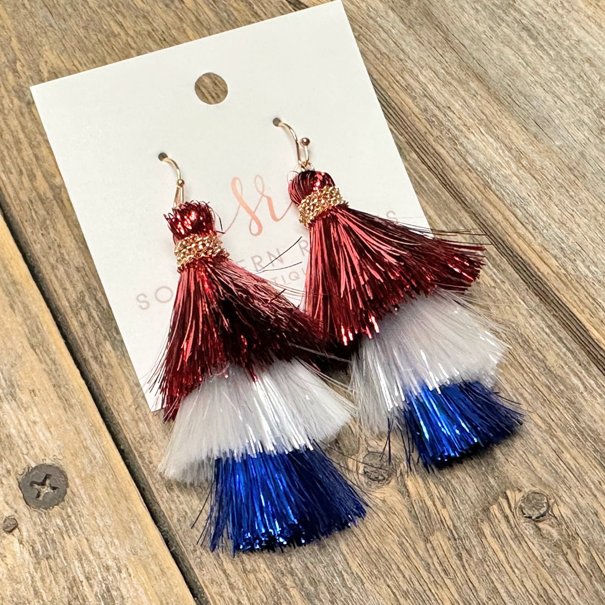 rainbow tinsel pompom earrings – Titina Accessories