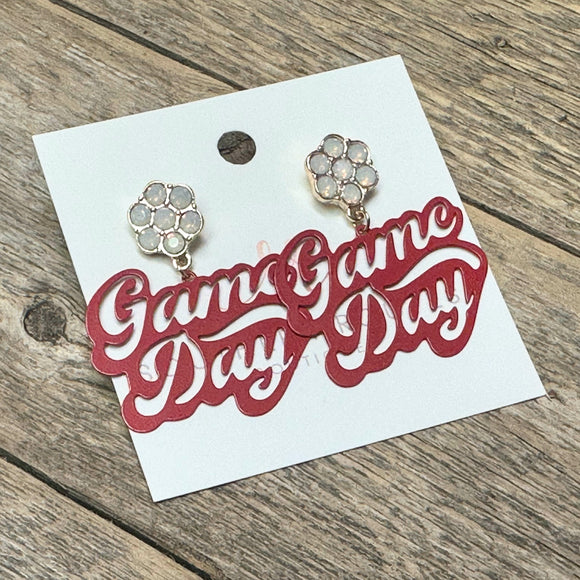 Game Day Earrings | Red