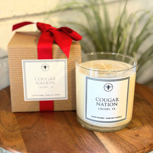 Luxe Soy Hometown Candle | Cougar Nation Crosby, TX