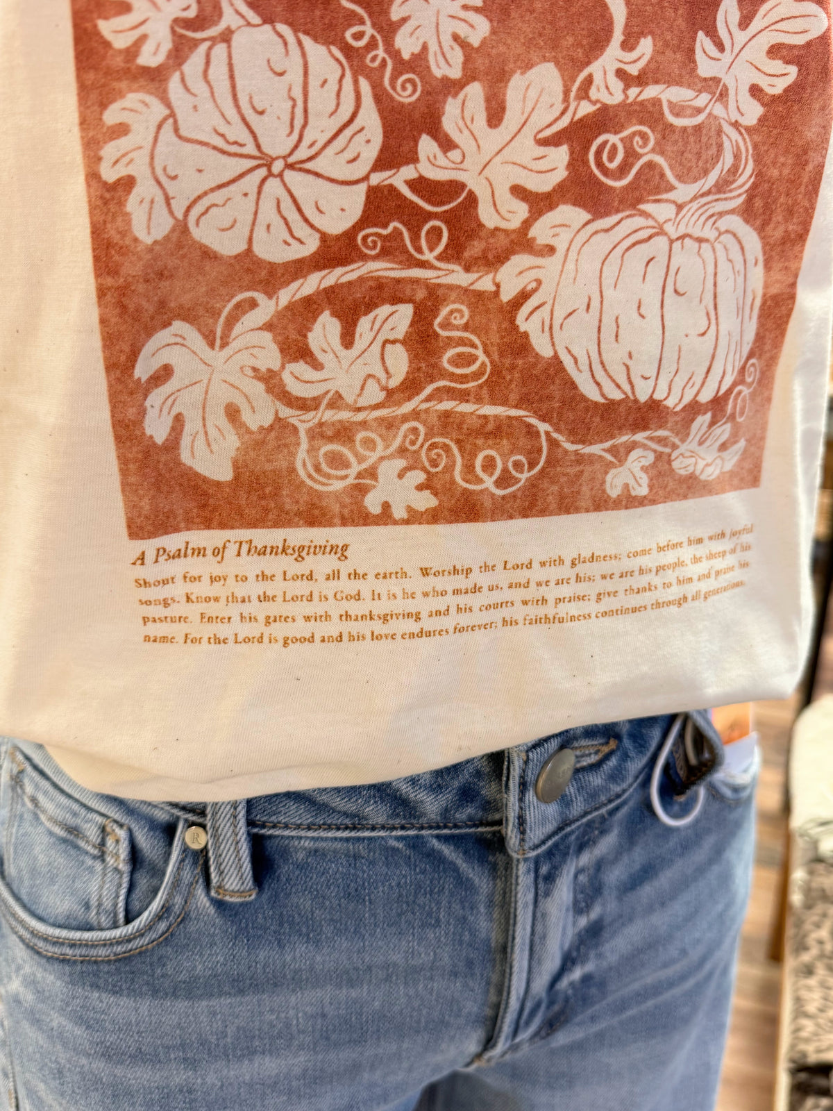 Psalm 100 Tee | Natural