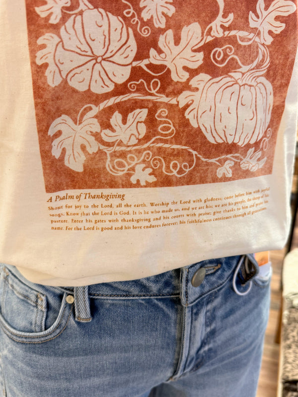 Psalm 100 Tee | Natural