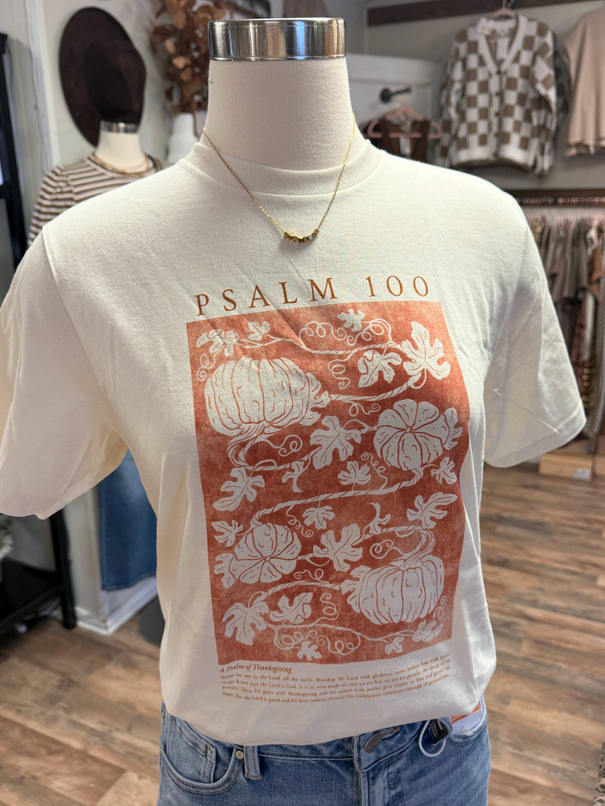 Psalm 100 Tee | Natural