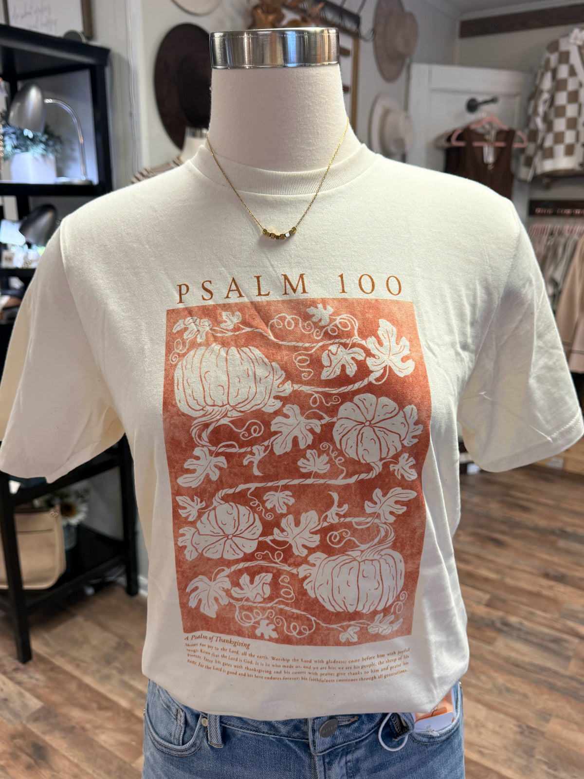 Psalm 100 Tee | Natural