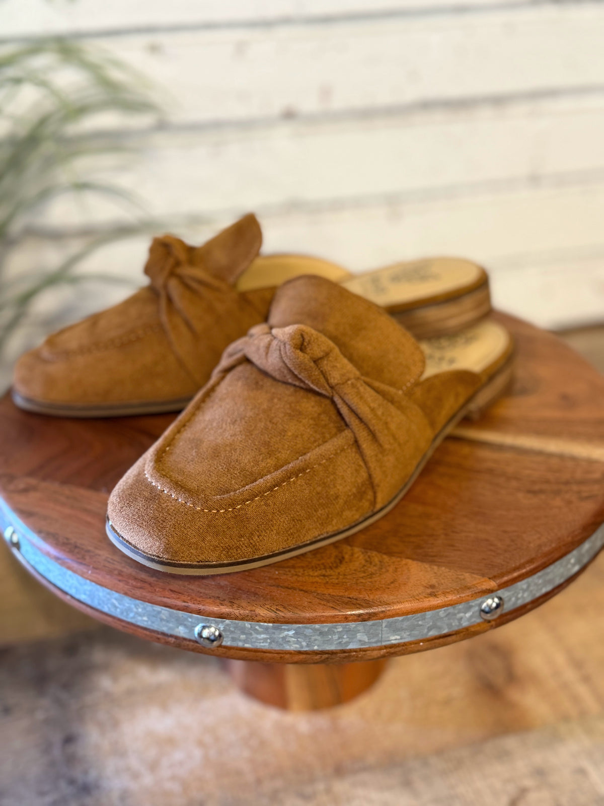 The Sheena Mule Loafers | Camel Suede
