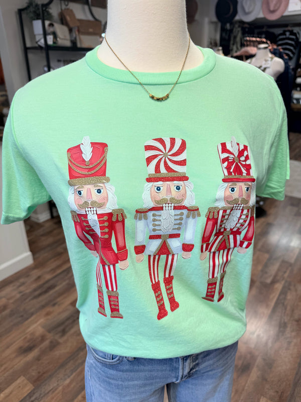 Nutcracker Red Trio Tee | Mint Green