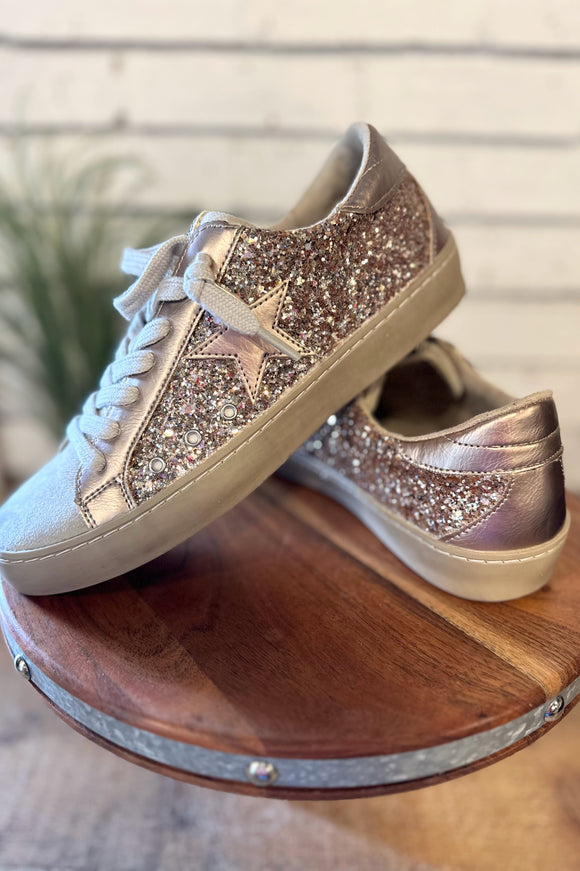 Shu Shop Paula Sneaker | Champagne Glitter