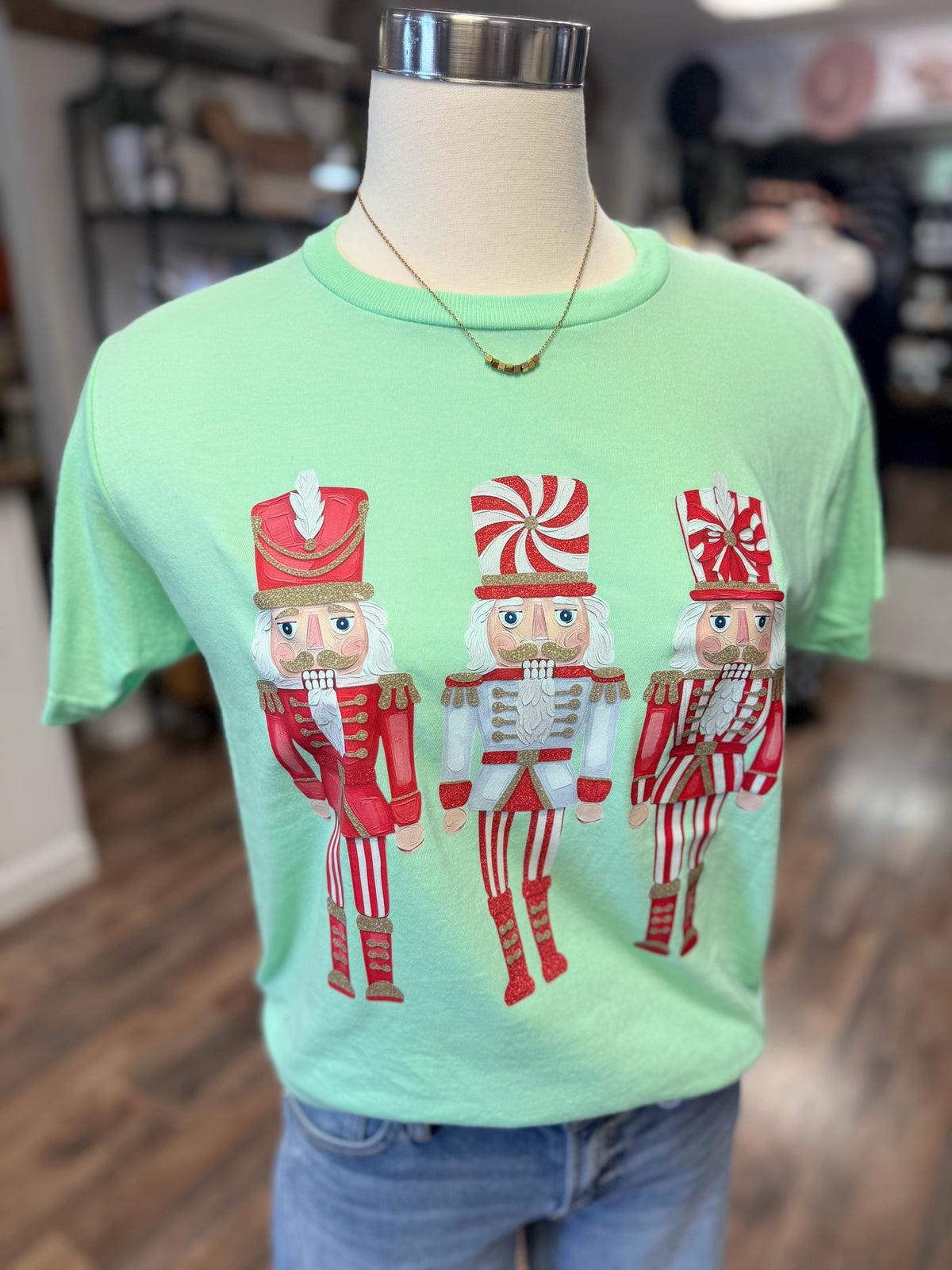 Nutcracker Red Trio Tee | Mint Green