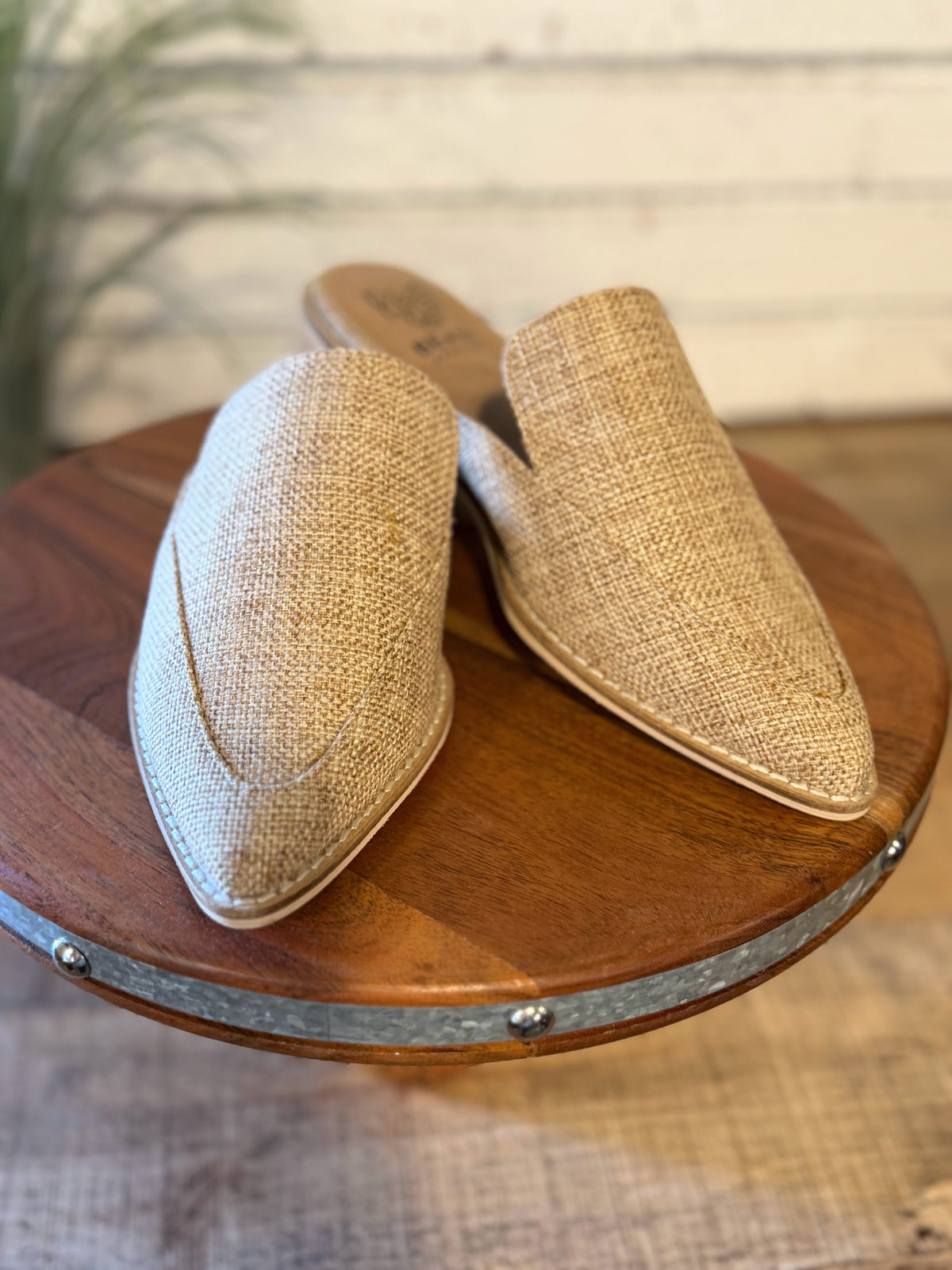 The Grim Textured Mule Loafers | Natural