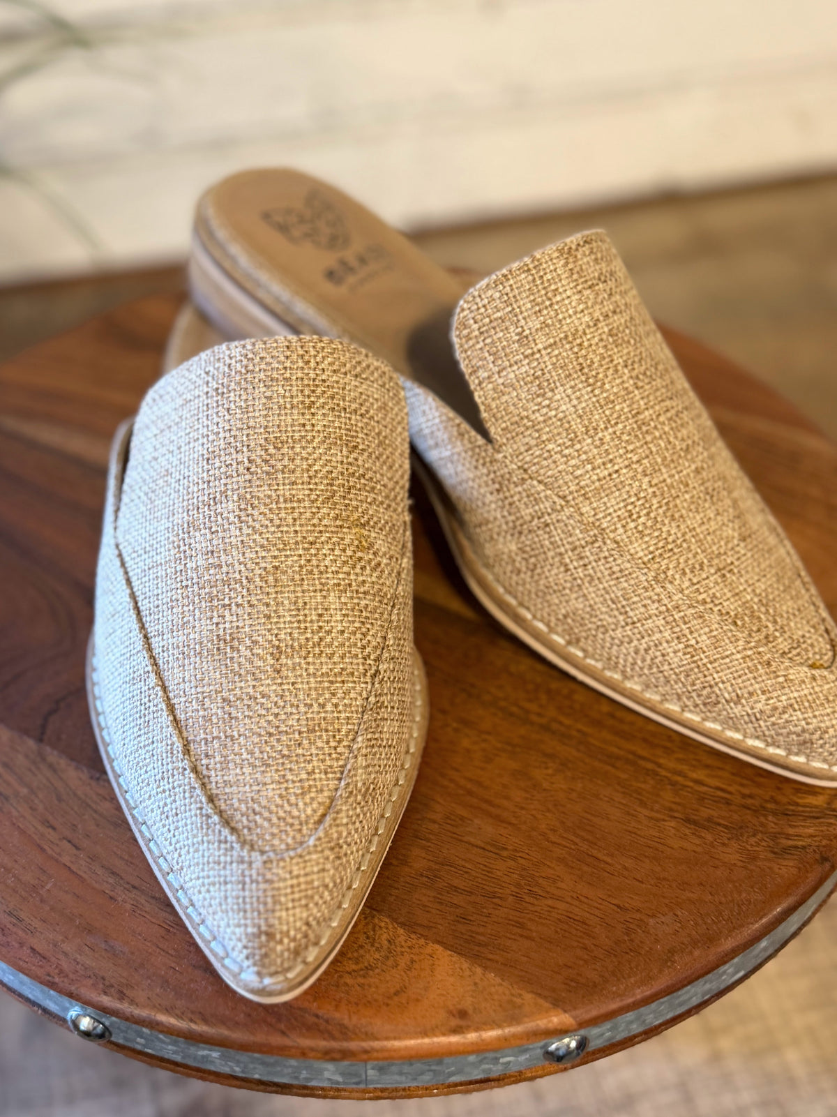 The Grim Textured Mule Loafers | Natural