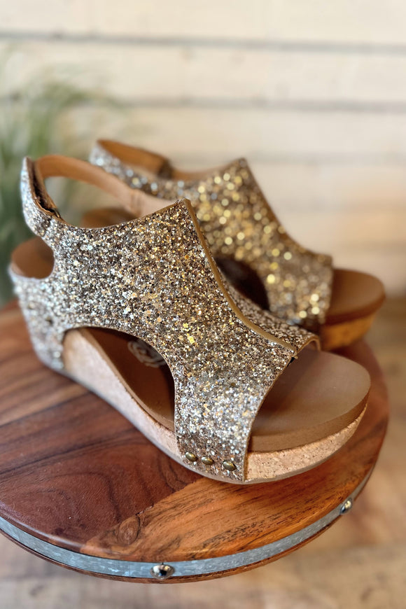 The Culver Wedge Sandal | Gold