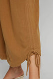 Linen Adjustable Pants | Desert