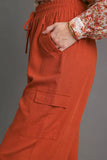 Linen Cargo Pants | Brick