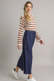 Linen Cargo Pants | Blue