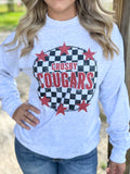 All Star Checkered Crosby Cougars Sweatshirt