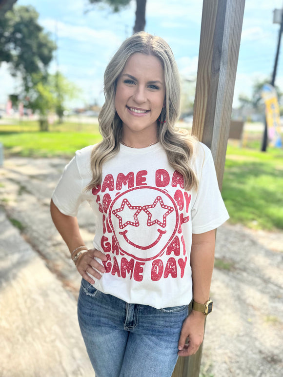 Game Day Smily Tee | Oversized Fit