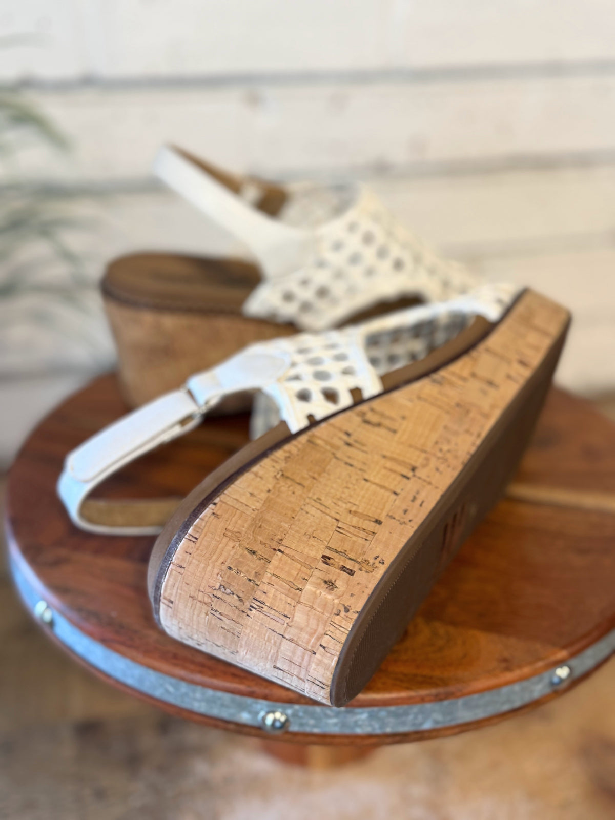 Corky's Carley Wedge Sandal | Ivory Woven
