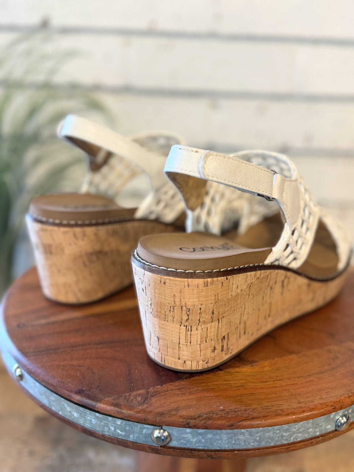 Corky's Carley Wedge Sandal | Ivory Woven