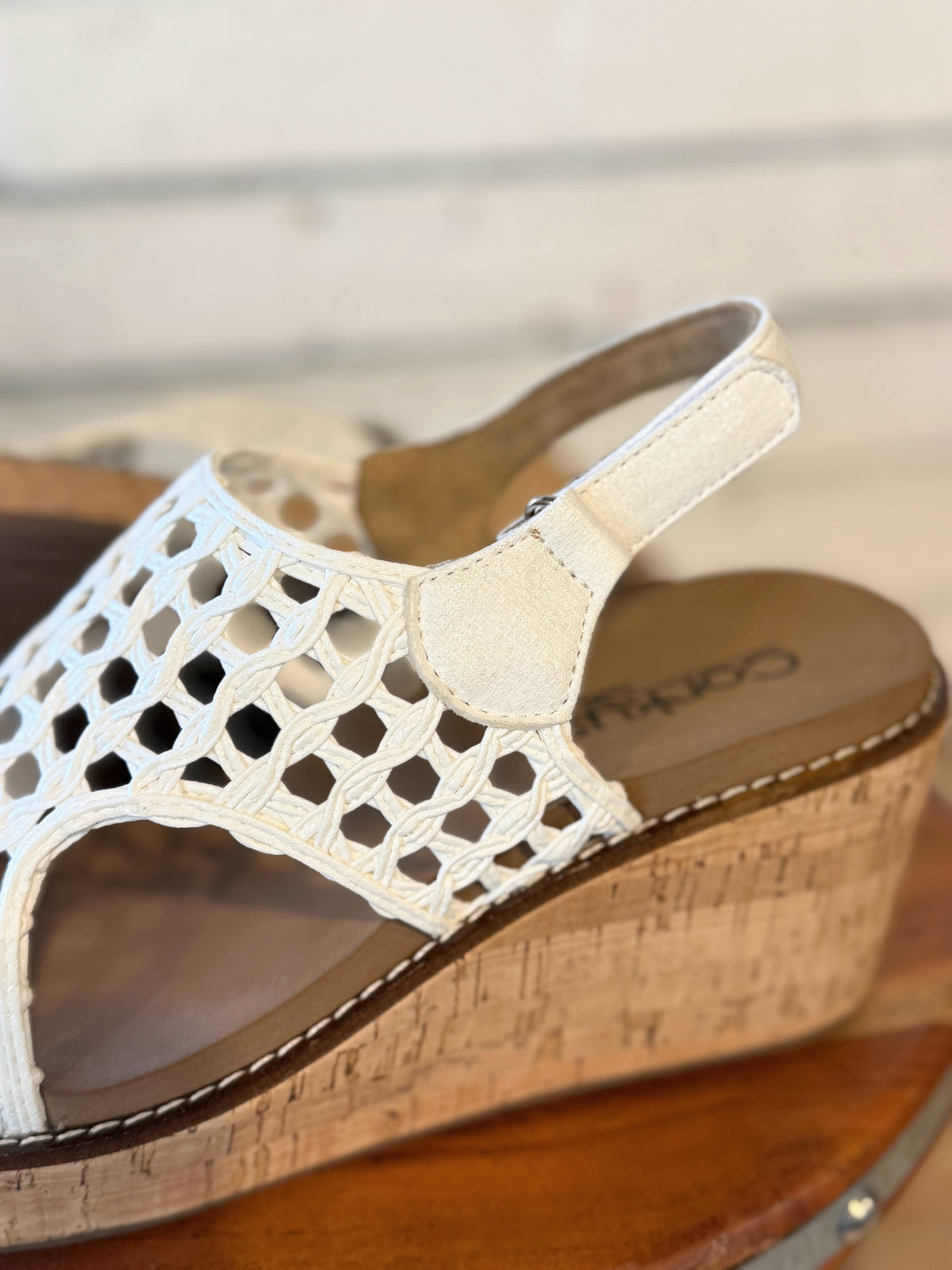 Corky's Carley Wedge Sandal | Ivory Woven