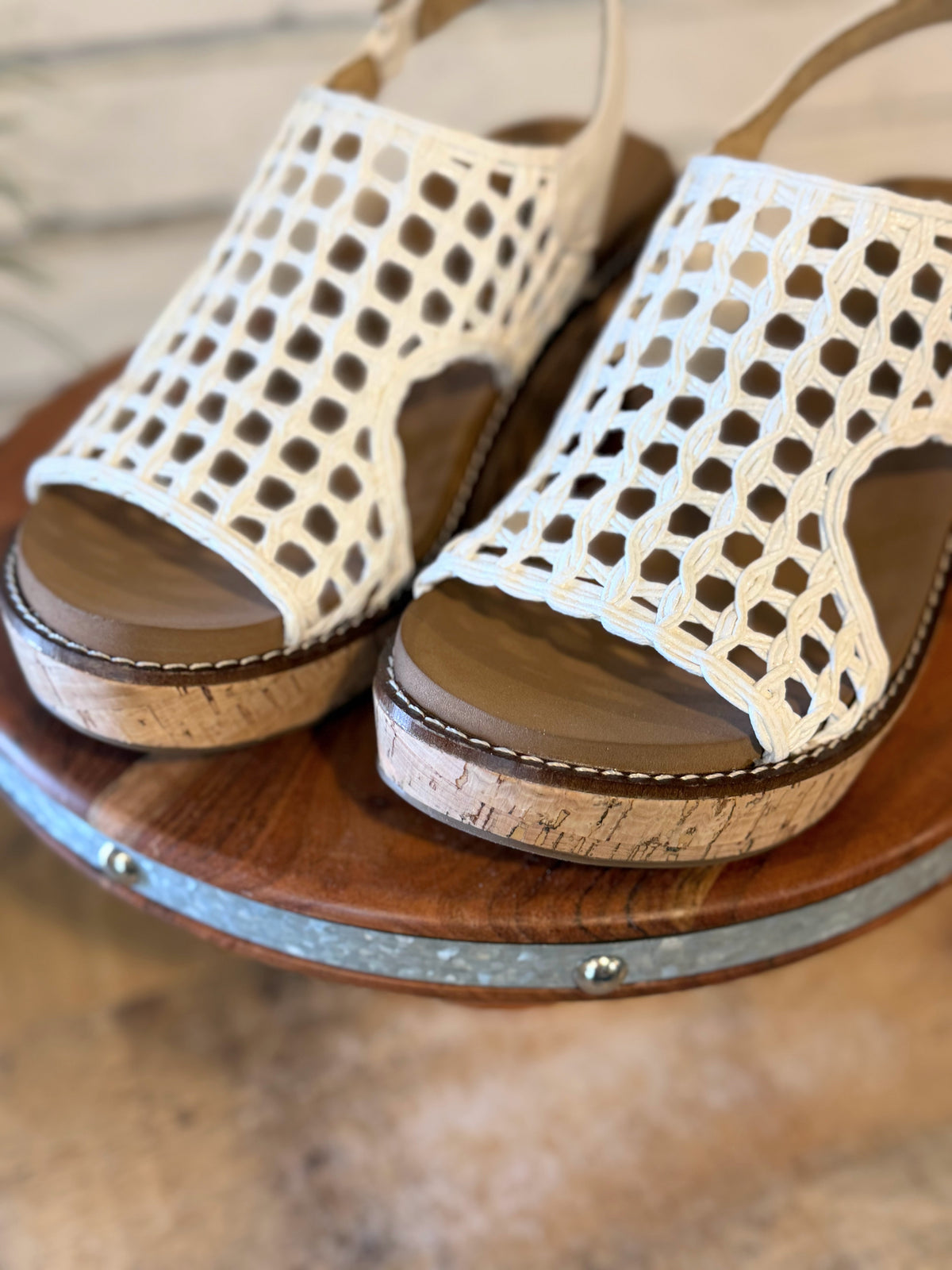 Corky's Carley Wedge Sandal | Ivory Woven