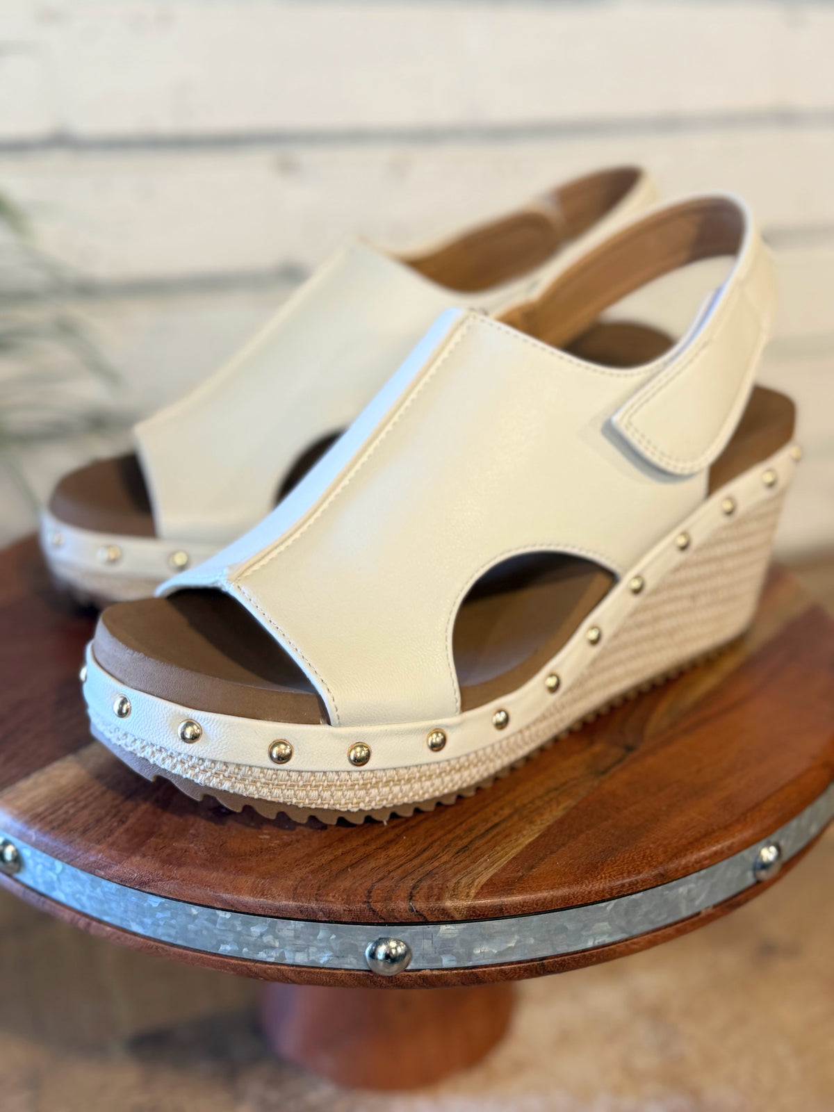 Corky's For Keep Wedge Sandal | White