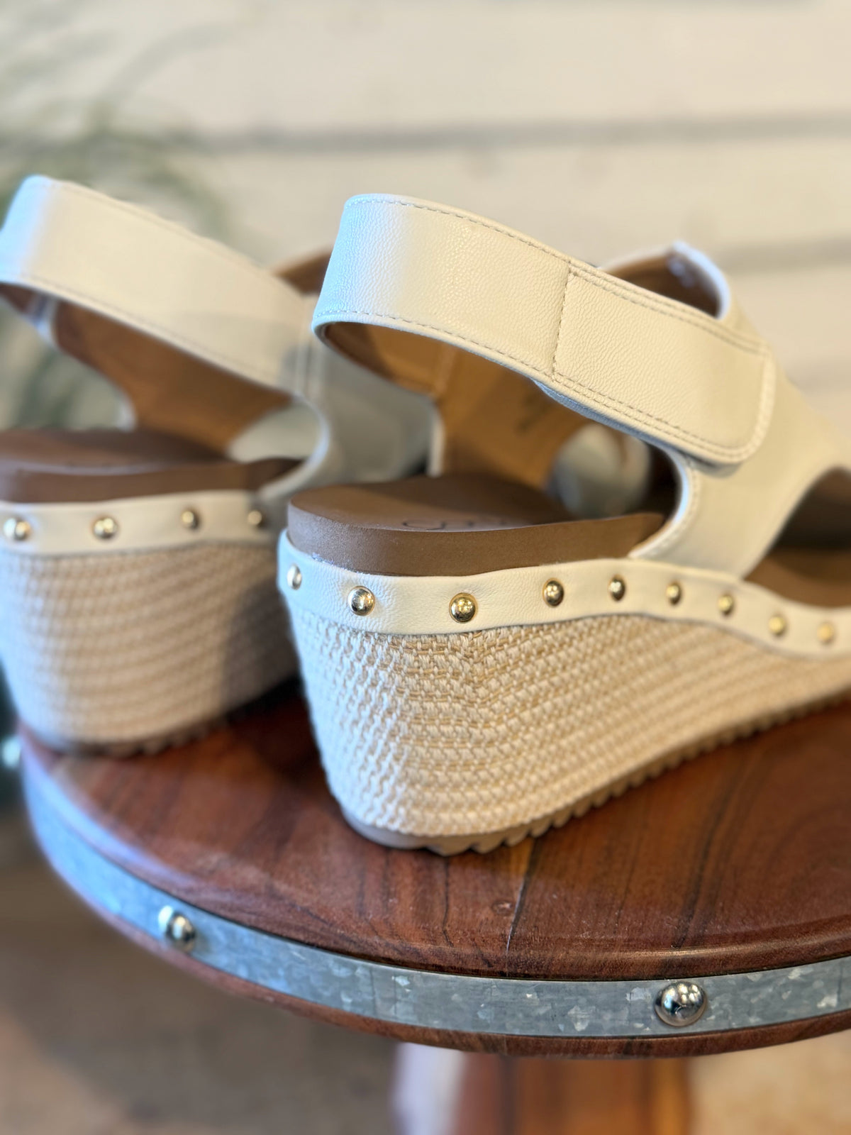Corky's For Keep Wedge Sandal | White