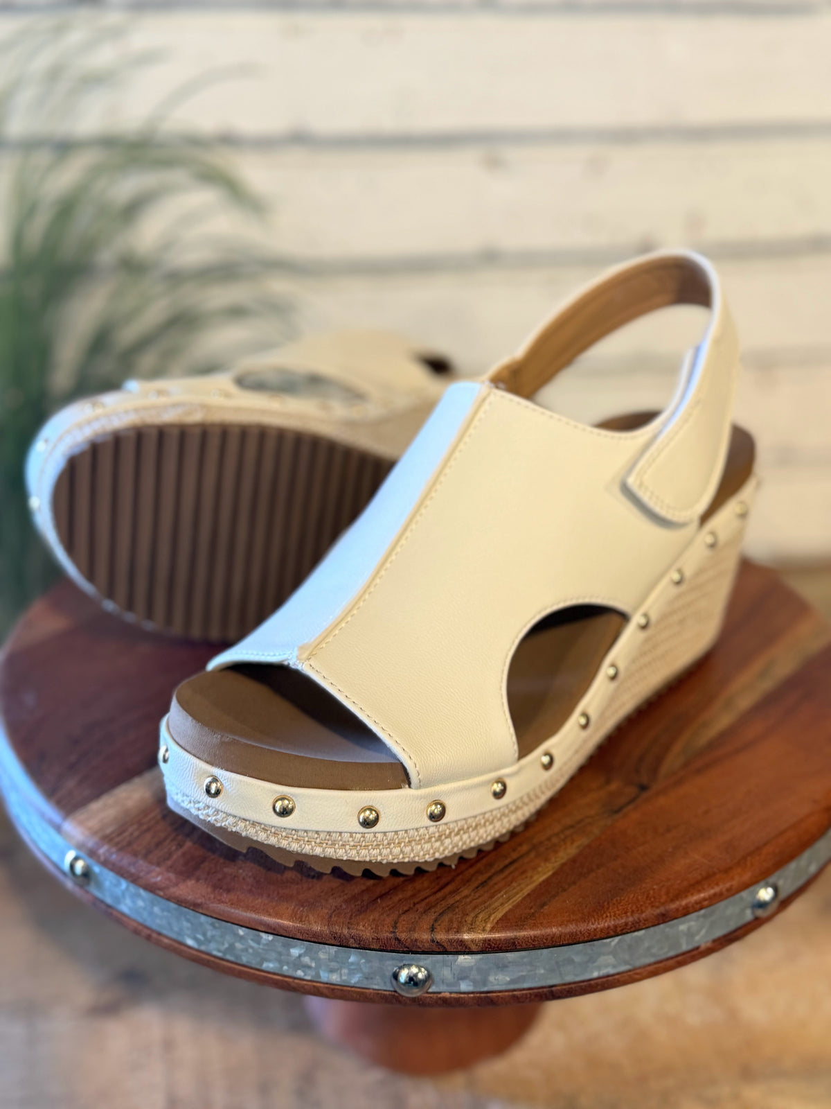 Corky's For Keep Wedge Sandal | White