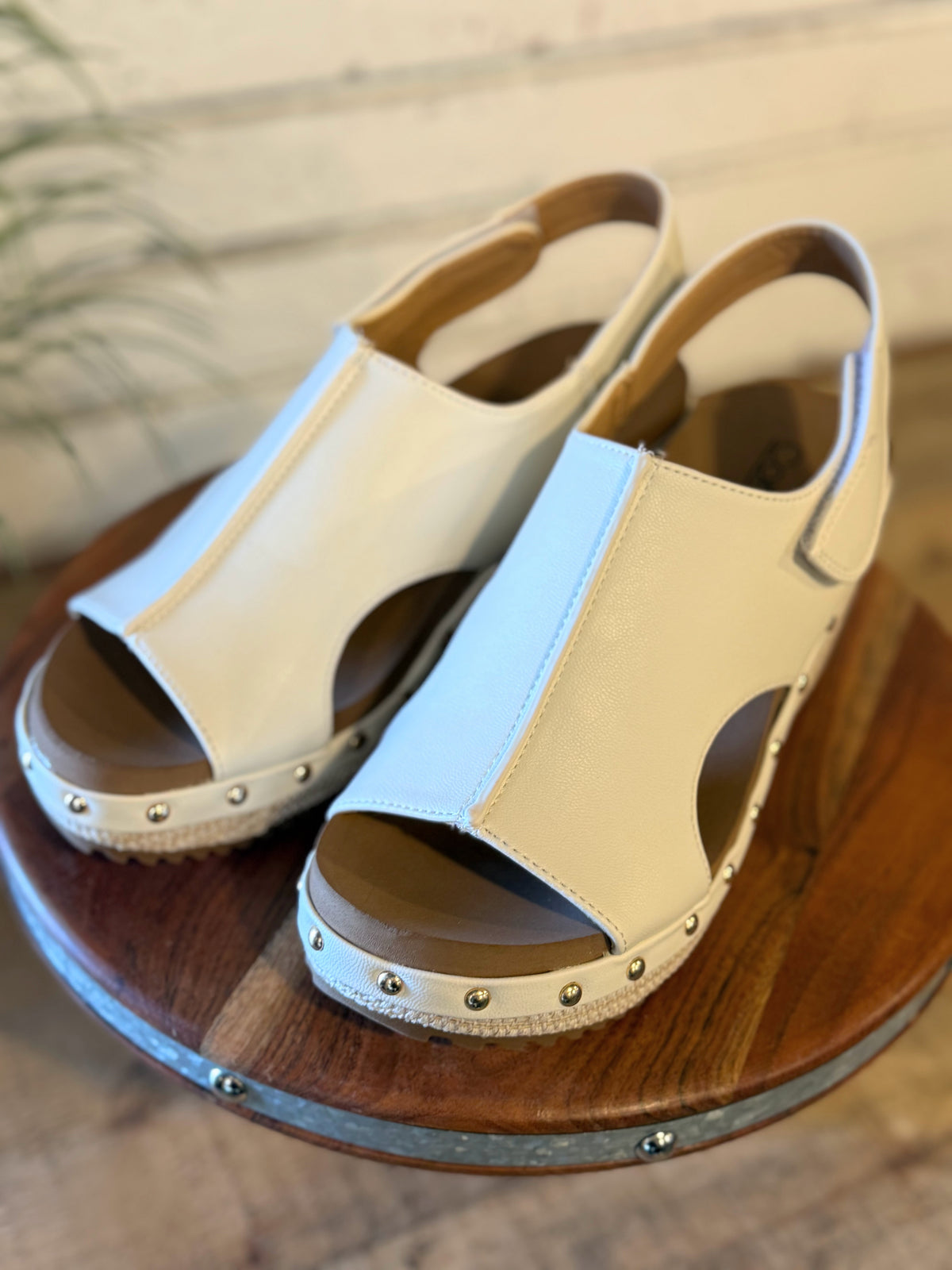 Corky's For Keep Wedge Sandal | White