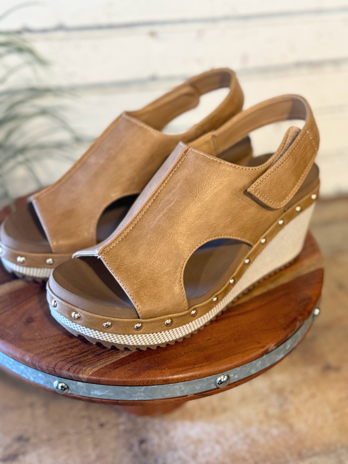 Corky's For Keep Wedge Sandal | Caramel