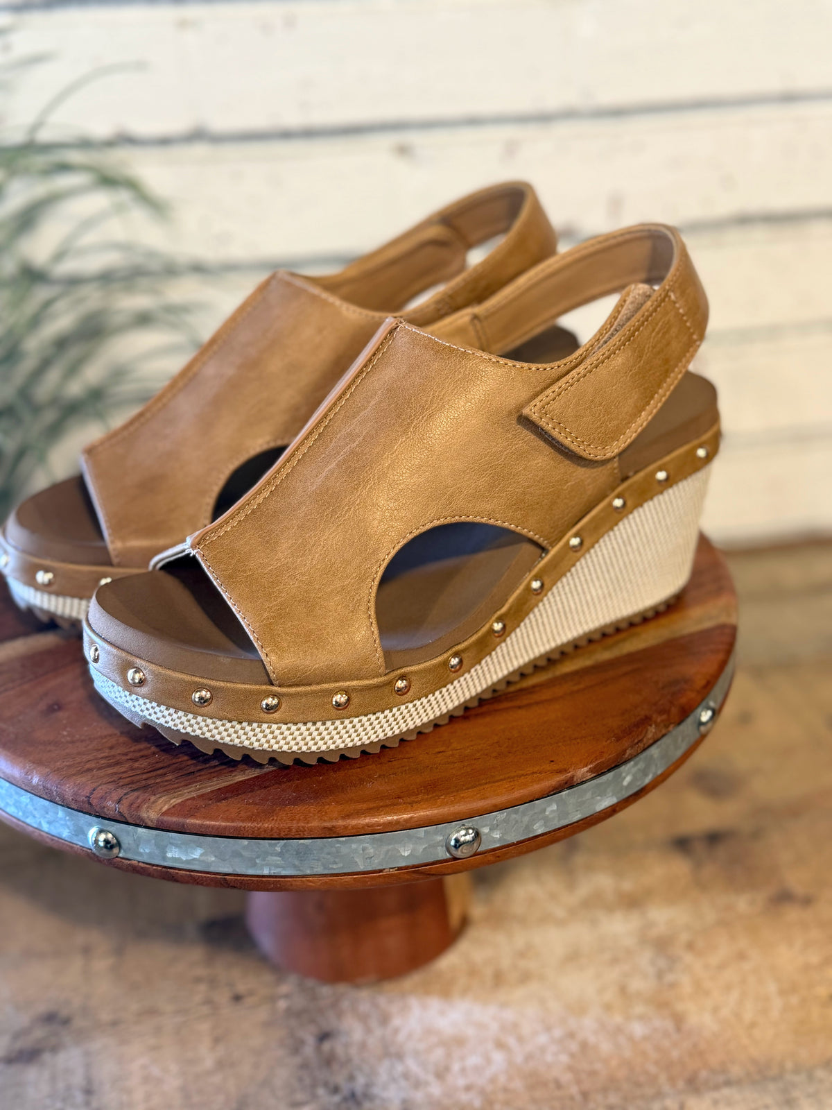 Corky's For Keep Wedge Sandal | Caramel