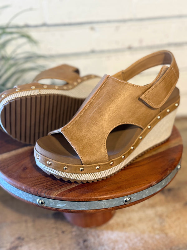 Corky's For Keep Wedge Sandal | Caramel