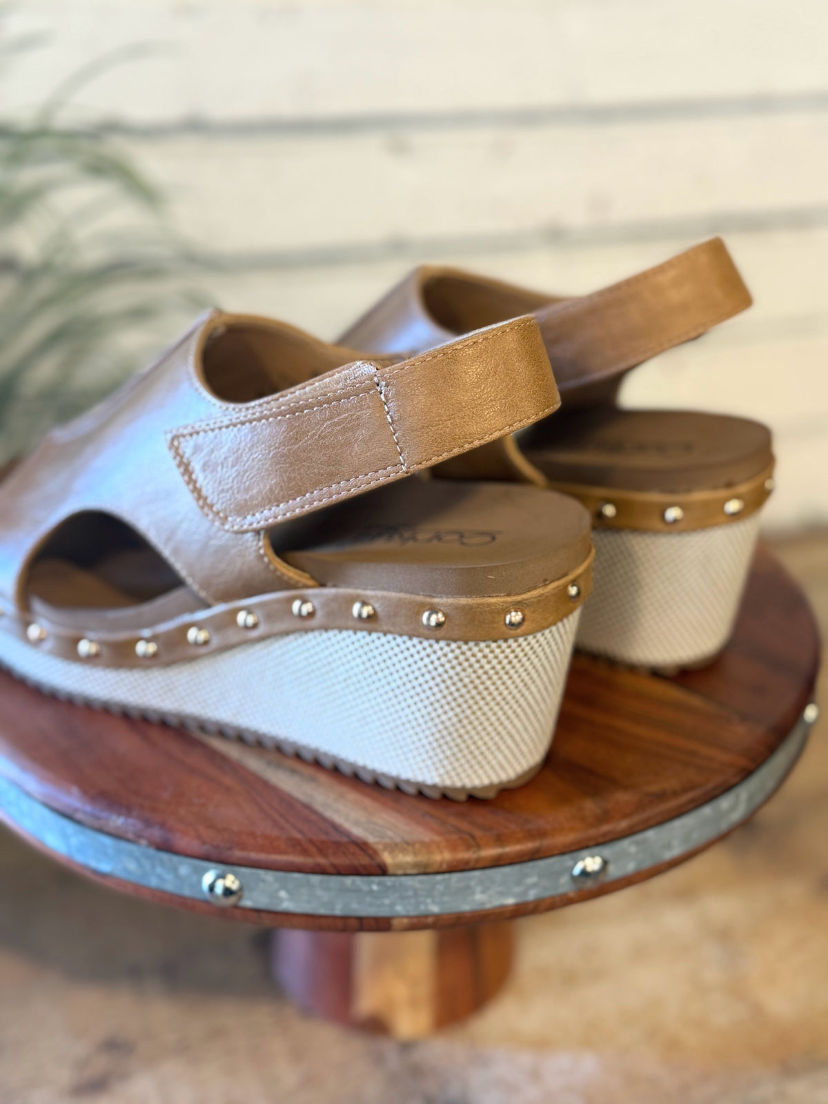 Corky's For Keep Wedge Sandal | Caramel