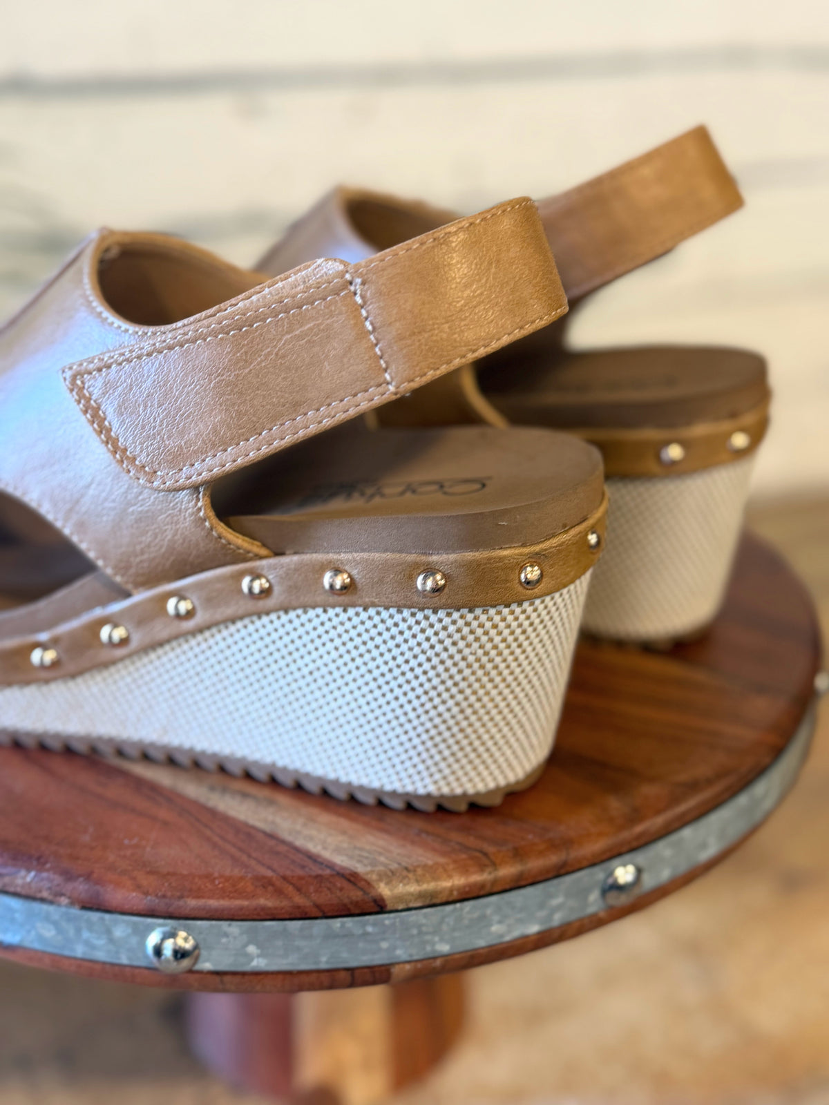 Corky's For Keep Wedge Sandal | Caramel
